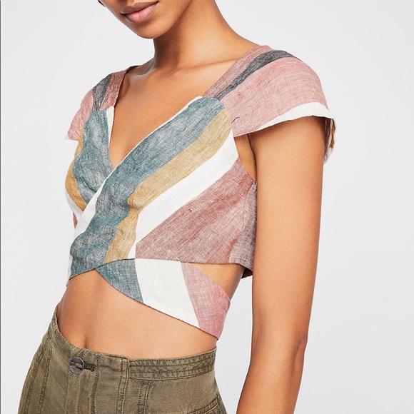 Free People Tops - Free people Nino Wrap Crop Top